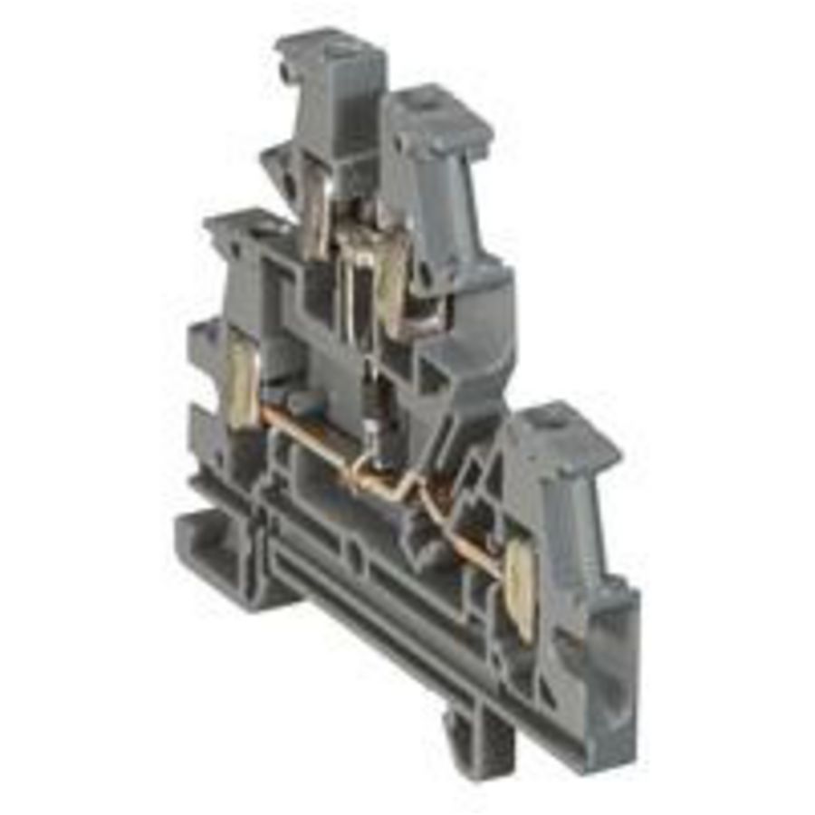 Diodeklem 2 in/2 uit 2.5mm² grijs Viking 3