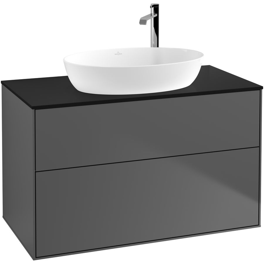 Wastafelonderkast Finion 1000x603x501mm Antr. Matt Lacquer F88200GK