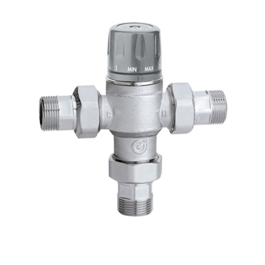 Therm. mengventiel keerkleppen en filters 1/2" 45/65gr.c