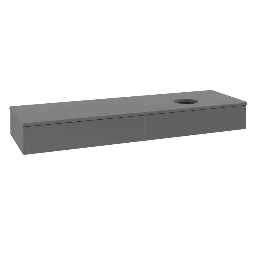 Wastafelonderkast Antao 1600x190x500mm Antr. Matt Lacquer K16010GK