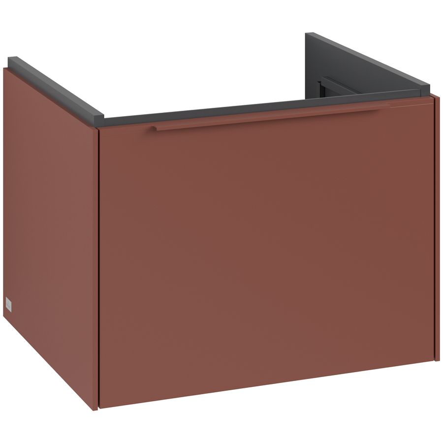 Wastafelonderkastkast SUBWAY 3.0 572x429x478mm Wine Red C57702AH greep monochroom