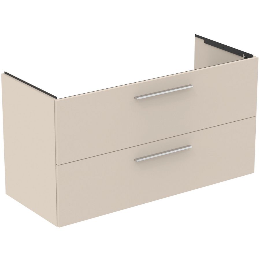 Wastafelmeubel 1200x505x630mm m. 2 La SC Mat Zandbeige I.life B