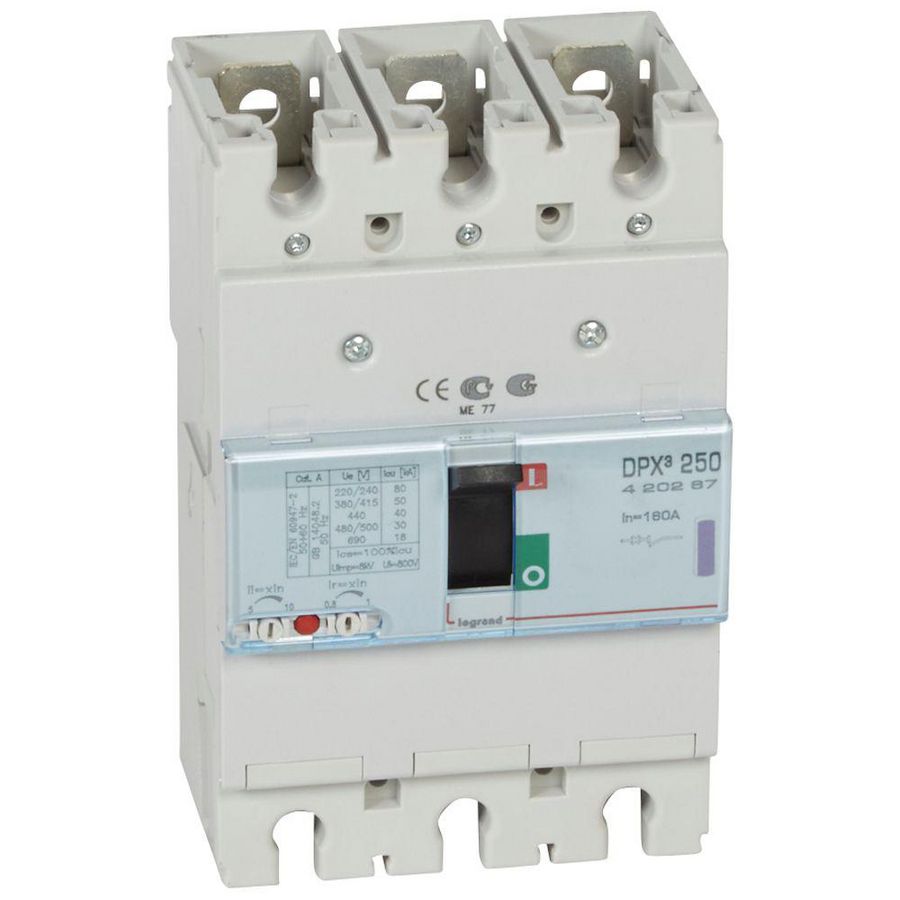 Vermogensschakelaar 250 Thermomagn. 160A 3-polig 50kA DPX3