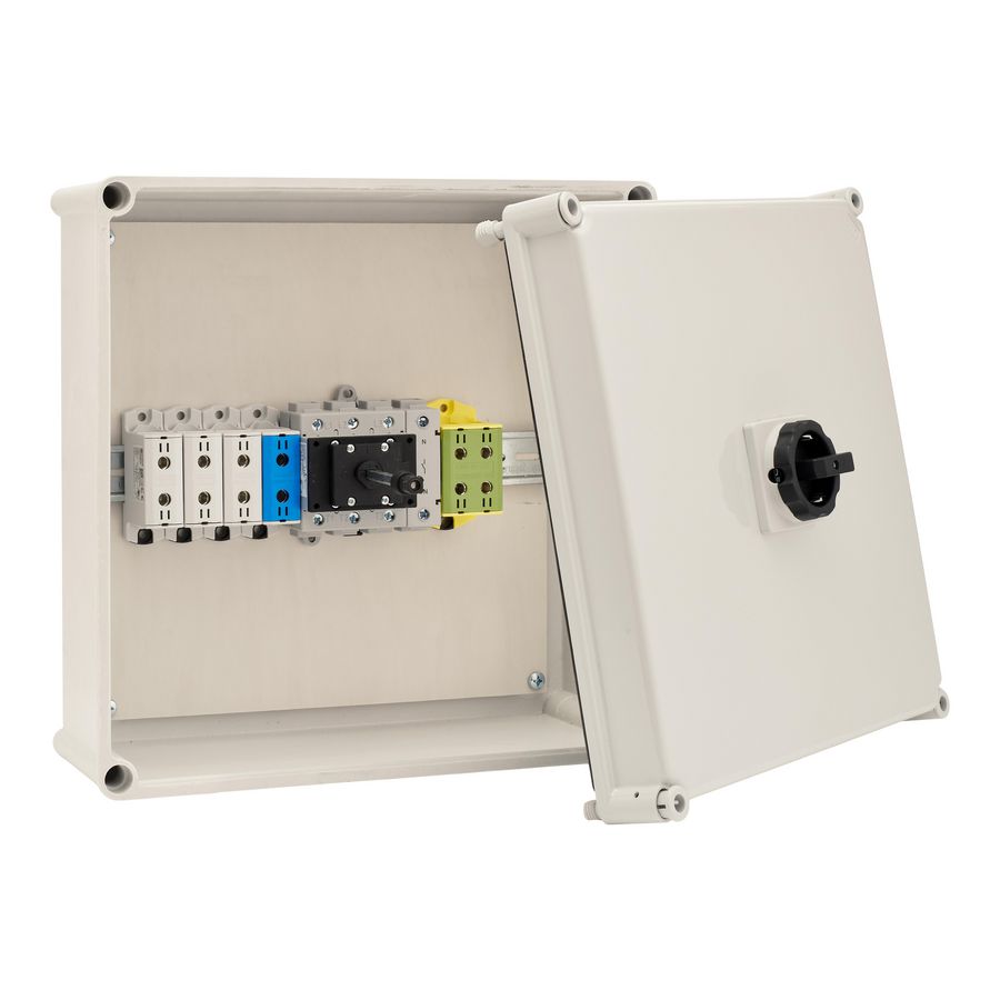 Werkschakelaar PV/AC 125A 4-polig IP65 1xAl-Cu-6-95mm²