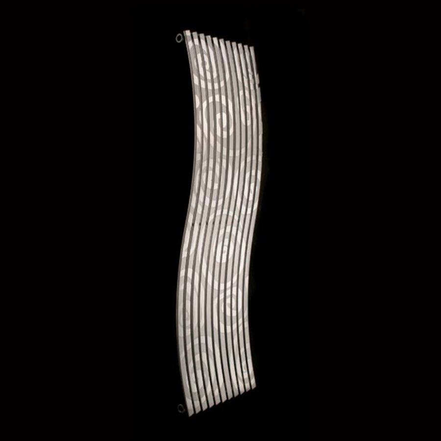 Designradiator Lola 450x1516x40 RVS satin horizontaal 507W