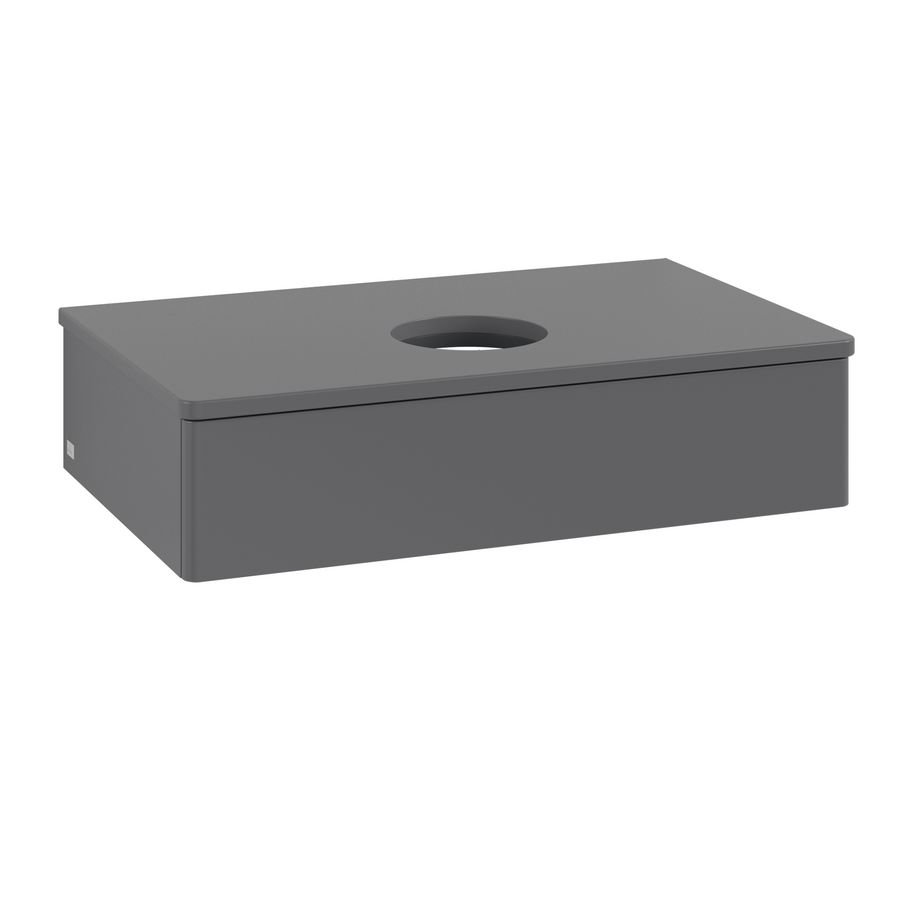 Wastafelonderkast Antao 800x190x500mm Antr. Matt Lacquer K08010GK