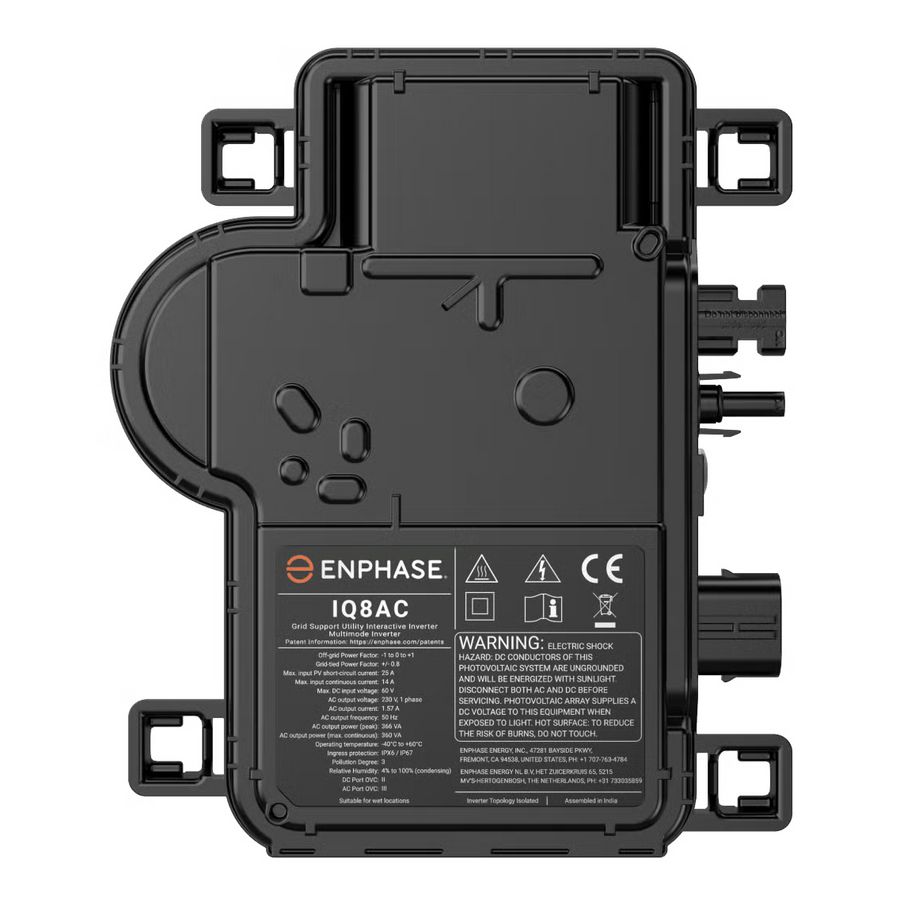 Micro-omvormer IQ8AC-72-M-INT 349VA (piek 366VA) geintergr. MC4