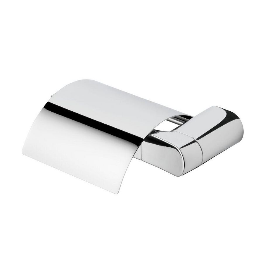 Closetrolhouder chroom met klep links WYNK