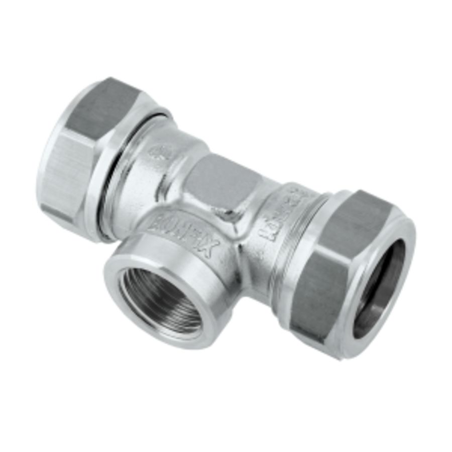 T-koppeling verlopend knel vert. 22x3/4" bn.x22mm KIWA/Gastec VVE=5