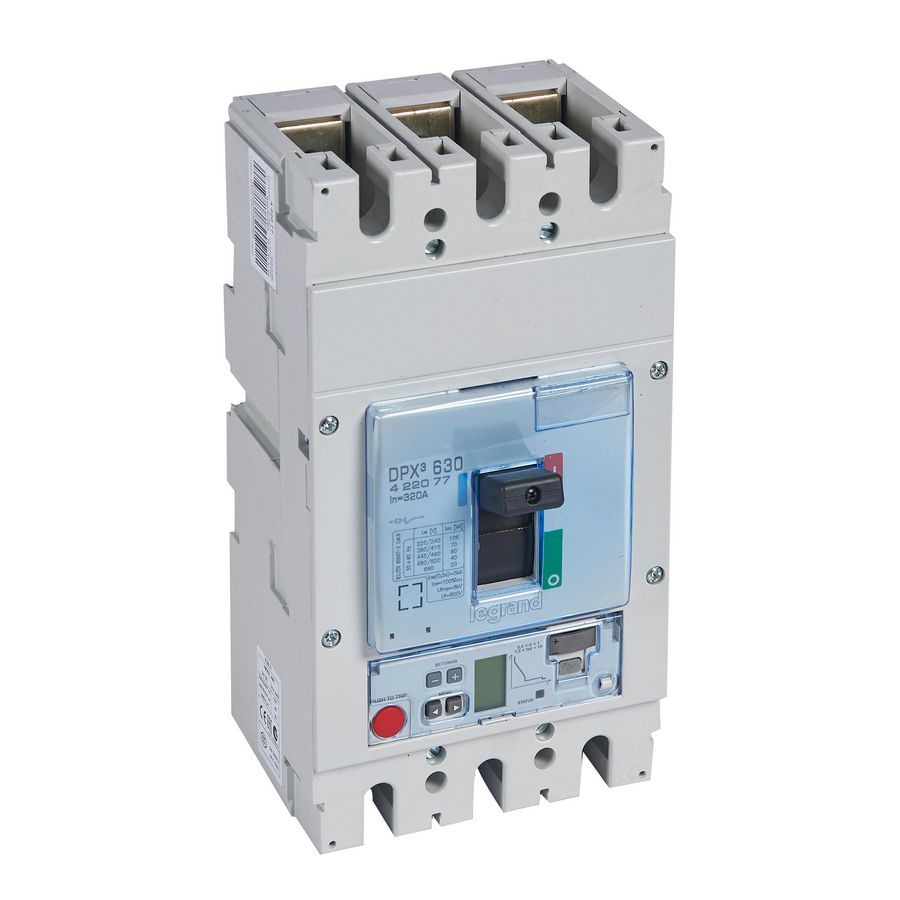 Vermogensschakelaar 630 elektr S2 3P 320A 70kA 400V DPX3