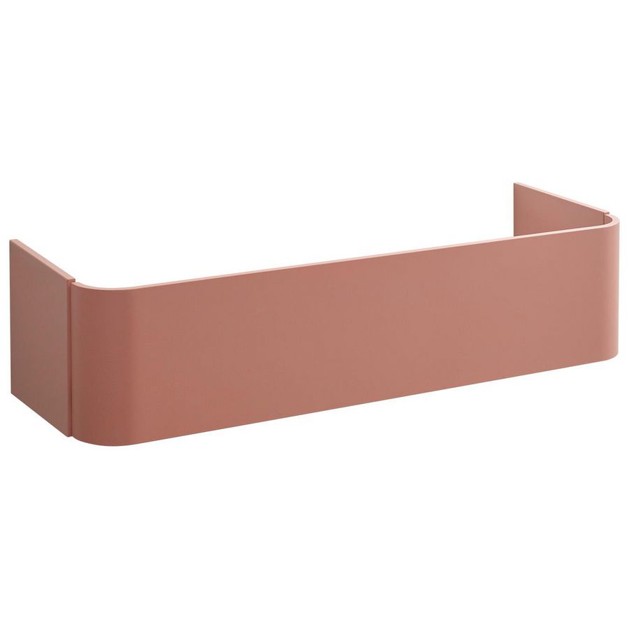 Onderkast ROUND (130x48cm) met 1 lade push-to-open - Old pink mat gelakt