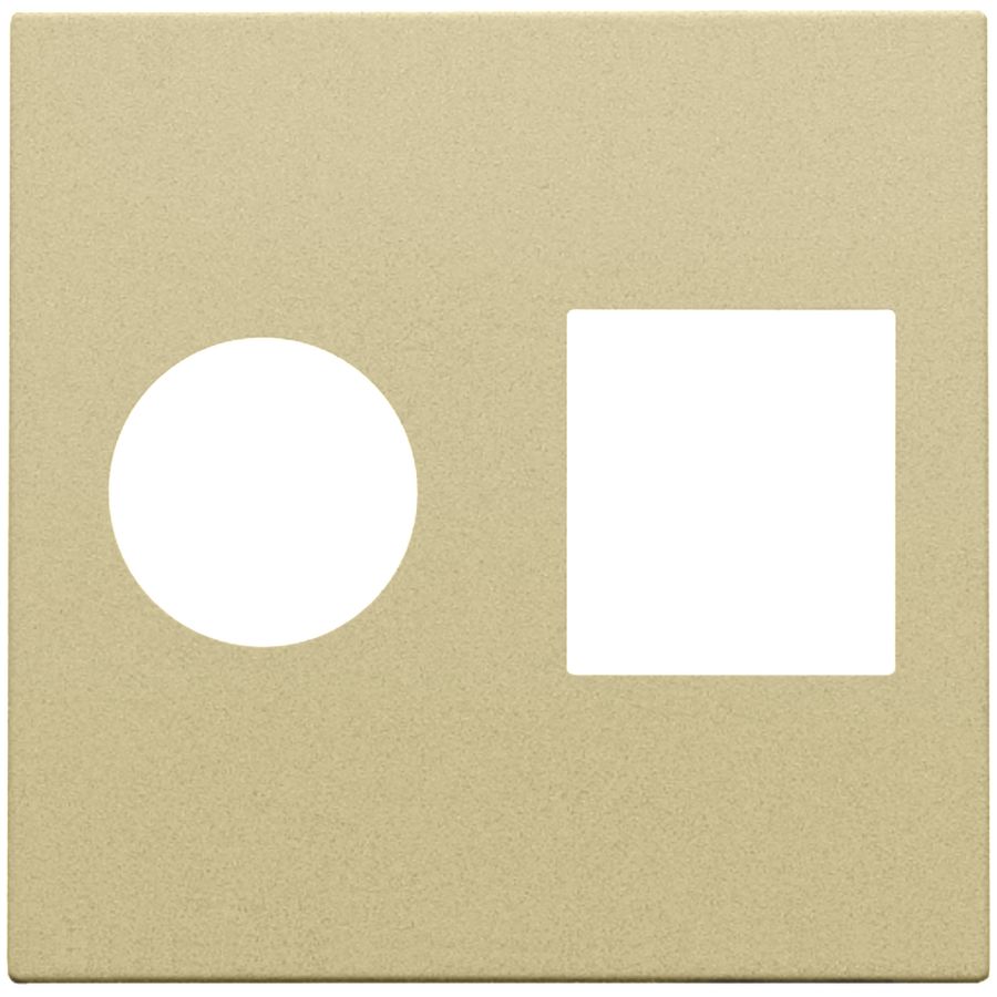 Afwerkingsset enkelvoudige coax/netwerkaans. RJ45 gold