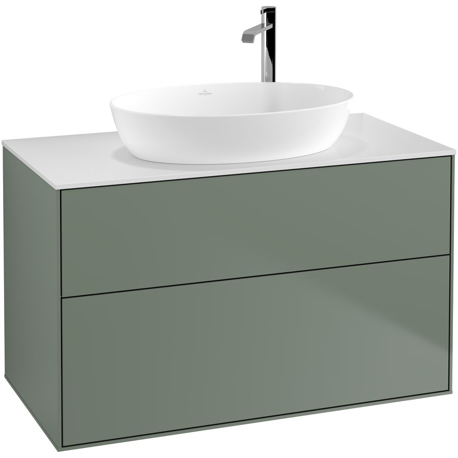 Wastafelonderkast Finion 1000x603x501mm Olive Matt Lacquer G88100GM