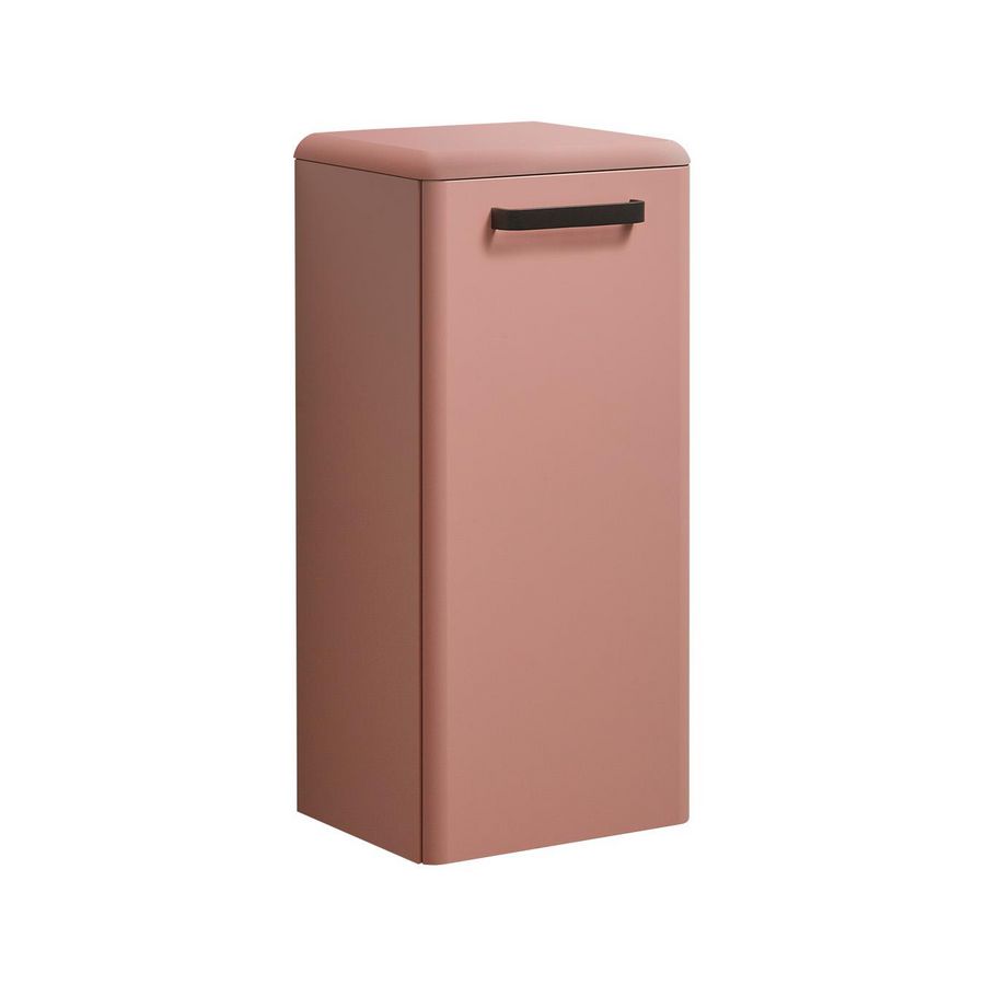 HH kolomkast ROUND 40cm+deur LI+HAND 10 Black matLac