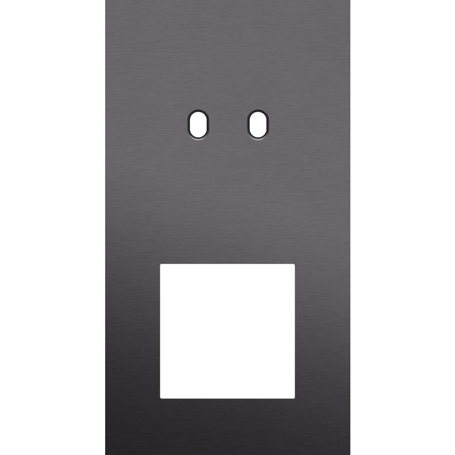 Afdekplaat 2-voud vertic. 71mm centerafst 224-57856