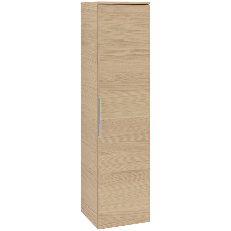 Hoge kast ARCHITECTURA 350x1400x346mm Nordic Oak B89601VJ greep Volcano Black