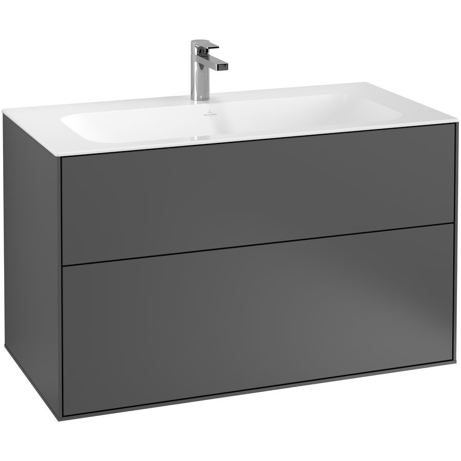 Wastafelonderkast Finion 996x591x498mm Antr. Matt Lacquer G02000GK
