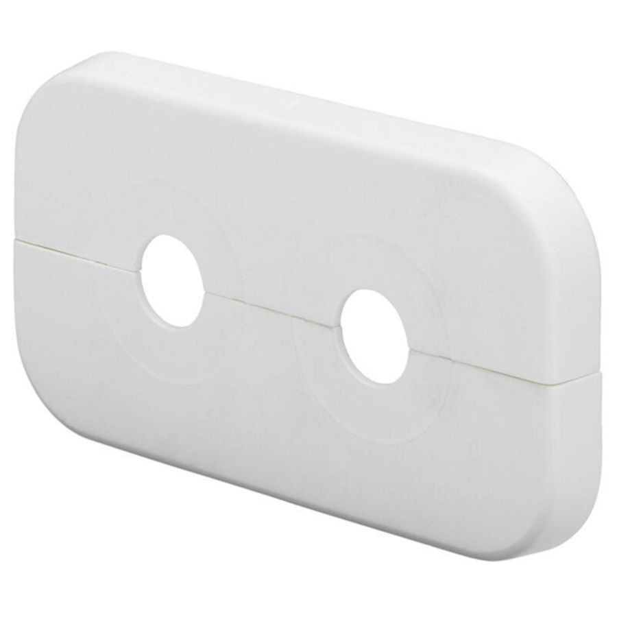 Dubbeldoosrozet 110x60x10x15 hartafstand 50mm