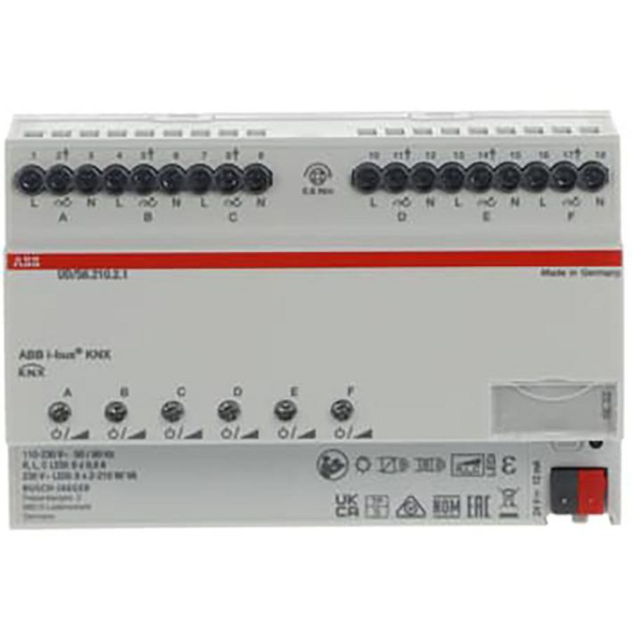 KNX LED Dimmer, 6-v, 210 W/VA, DINrail (UD/S6.210.2.1)