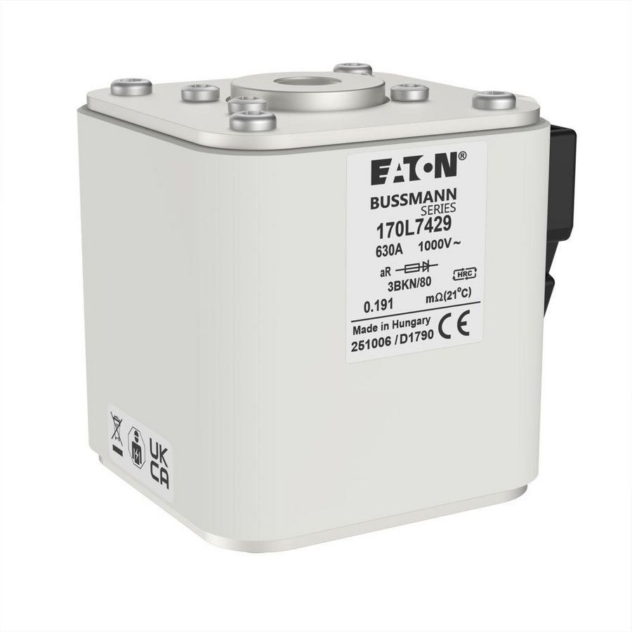 Zekering hoge snelheid 630A AC 1000V size 3 76x92x83mm aR