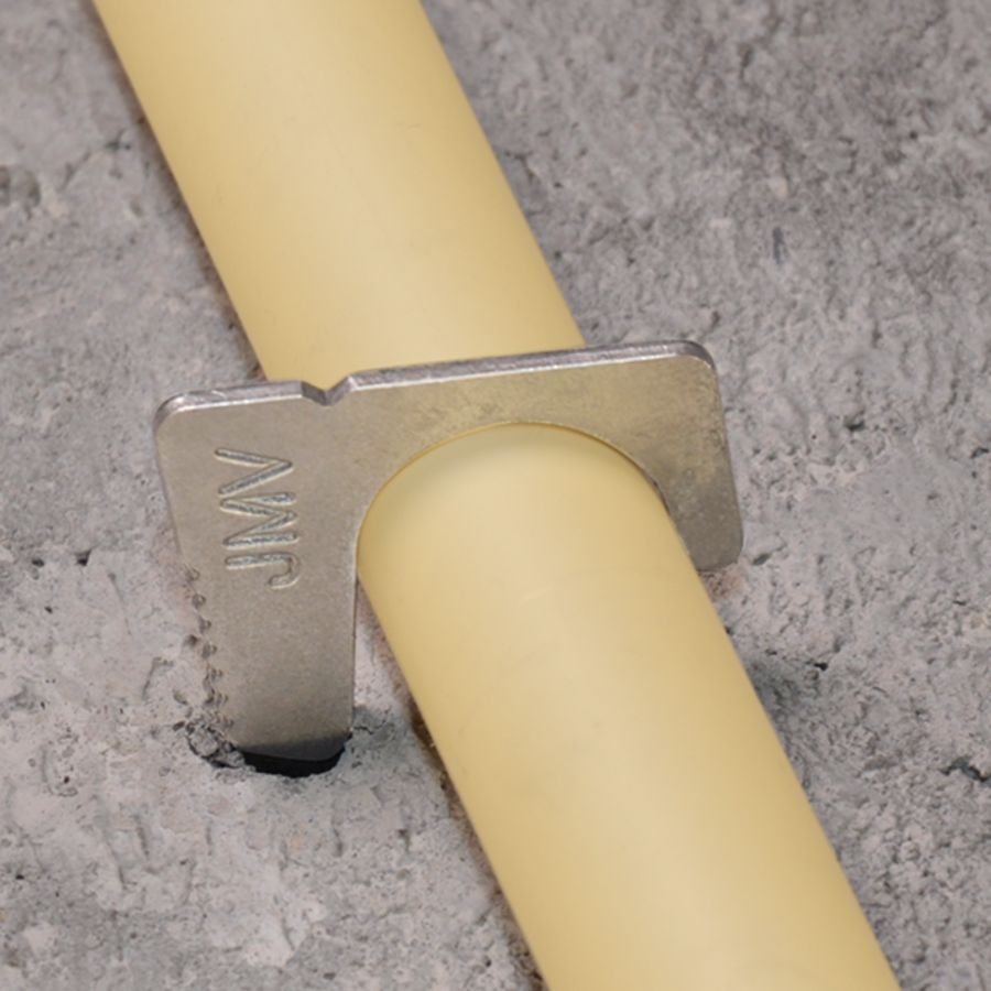 Inslagbeugel 16/20mm blank met kartel VVE=500