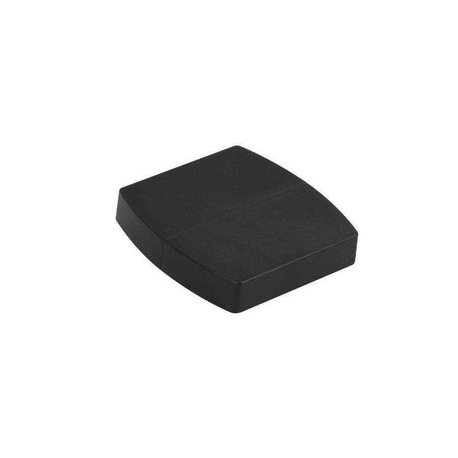 Eindkap zwart Snap-on zuil 4 compart./zuil 2 compart.