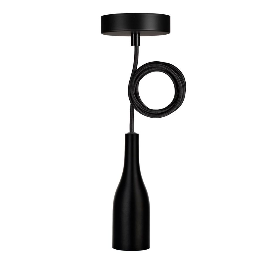 Pendant Bali E27 Black 50mm 1.5M 2C Black