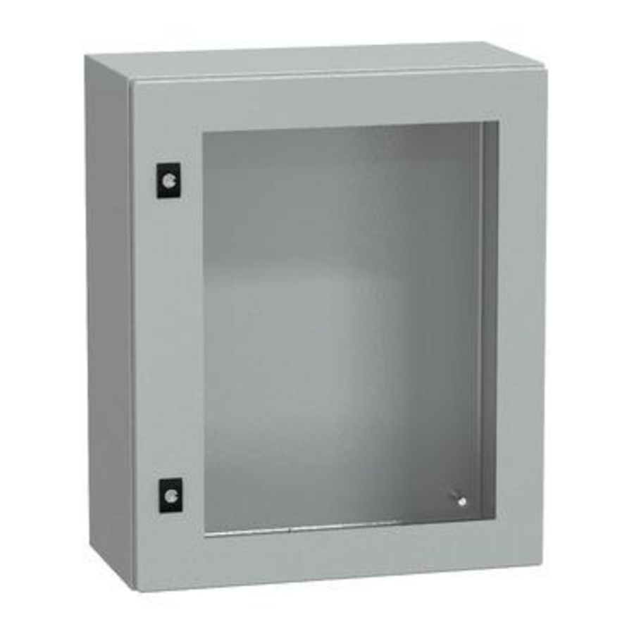 Deur 600x500x250mm IP66 / IK08 Transparant RAL70 Spacial CRN