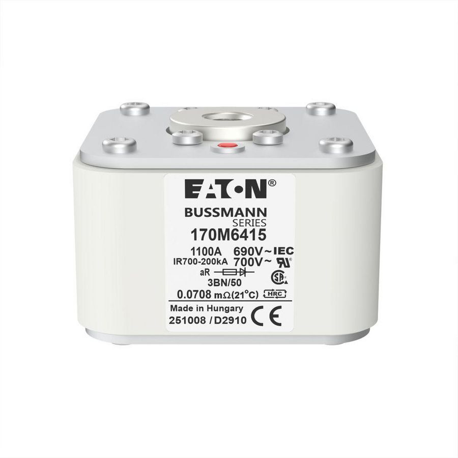 Zekering hoge snelheid 1100A AC 690V 200kA 3 aR IEC UL VVE=3