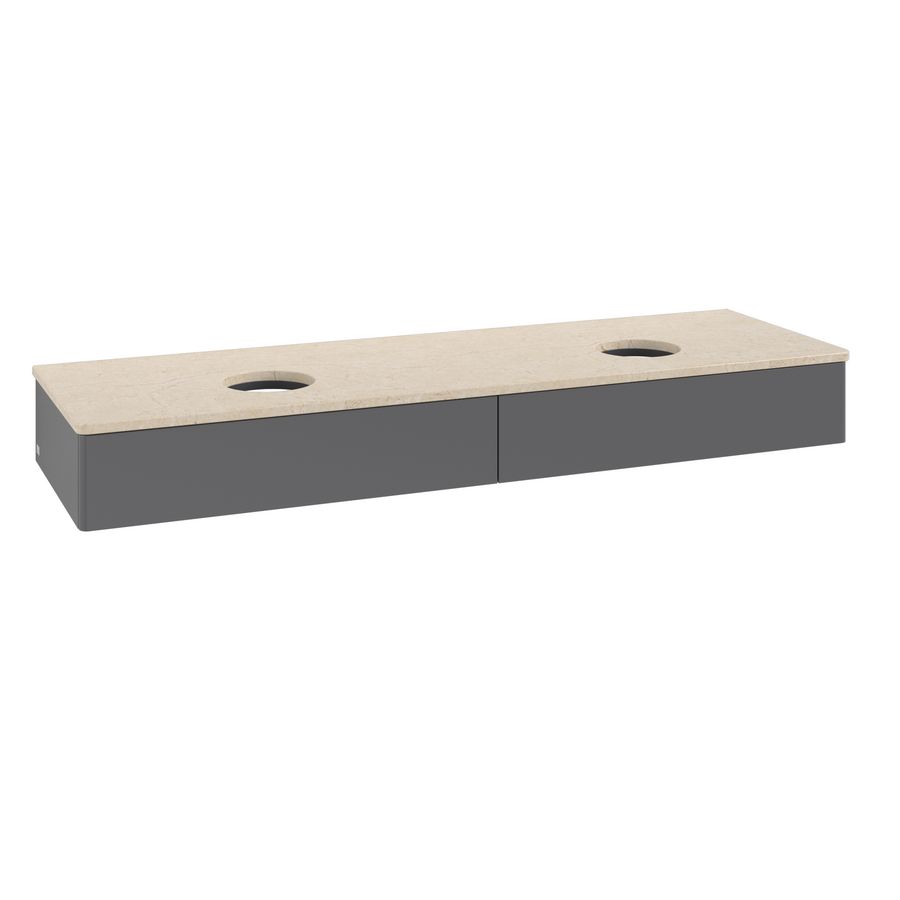Wastafelonderkast Antao 1600x190x500mm Antr. Matt Lacquer K17013GK