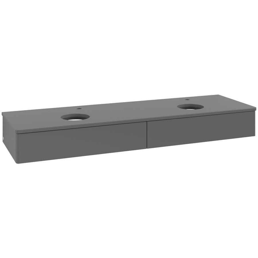 Wastafelonderkast Antao 1600x190x500mm Antr. Matt Lacquer K17050GK