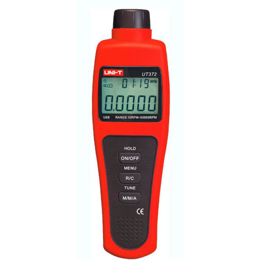 Contactloze toerental meter, 10 - 99.999 RPM