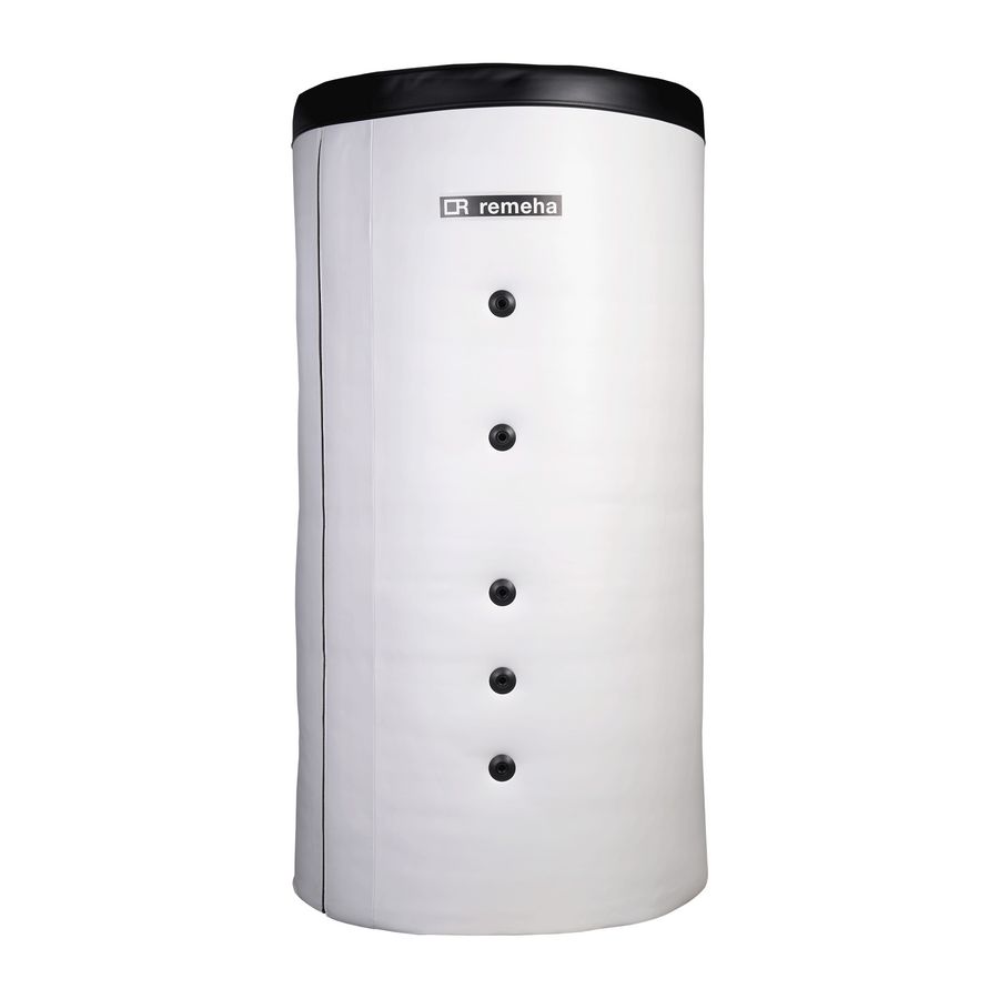 Centra 2000 liter buffervat voor verwarming en koeling