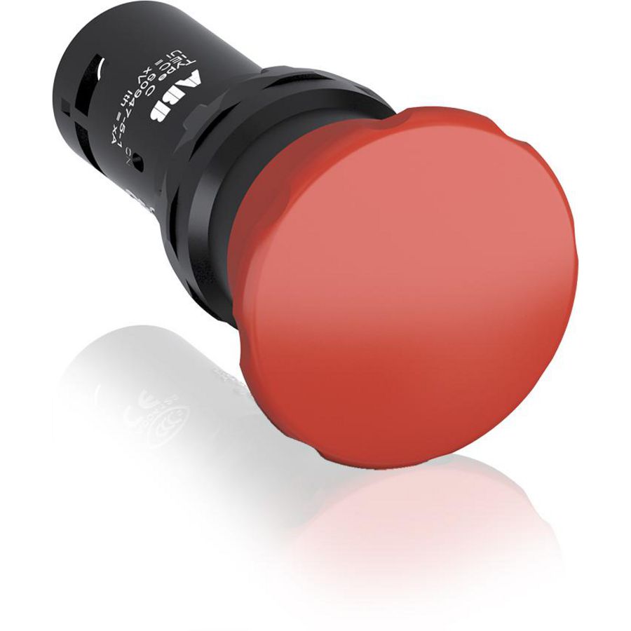 Drukknop met 1NO 1NC Terugverend rood