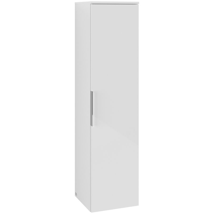 Hoge kast ARCHITECTURA 350x1400x346mm White B89601VS greep Volcano Black