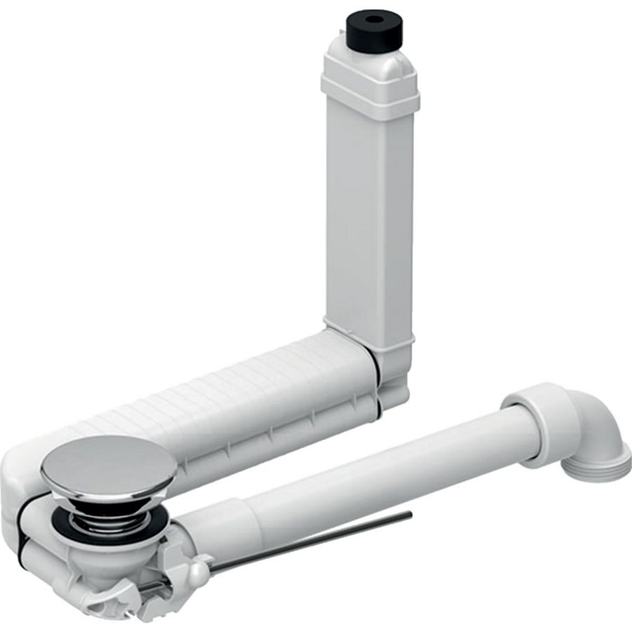 wastafelafvoer Clou, hendel, plugdeksel Ø32mm, gl-chroom