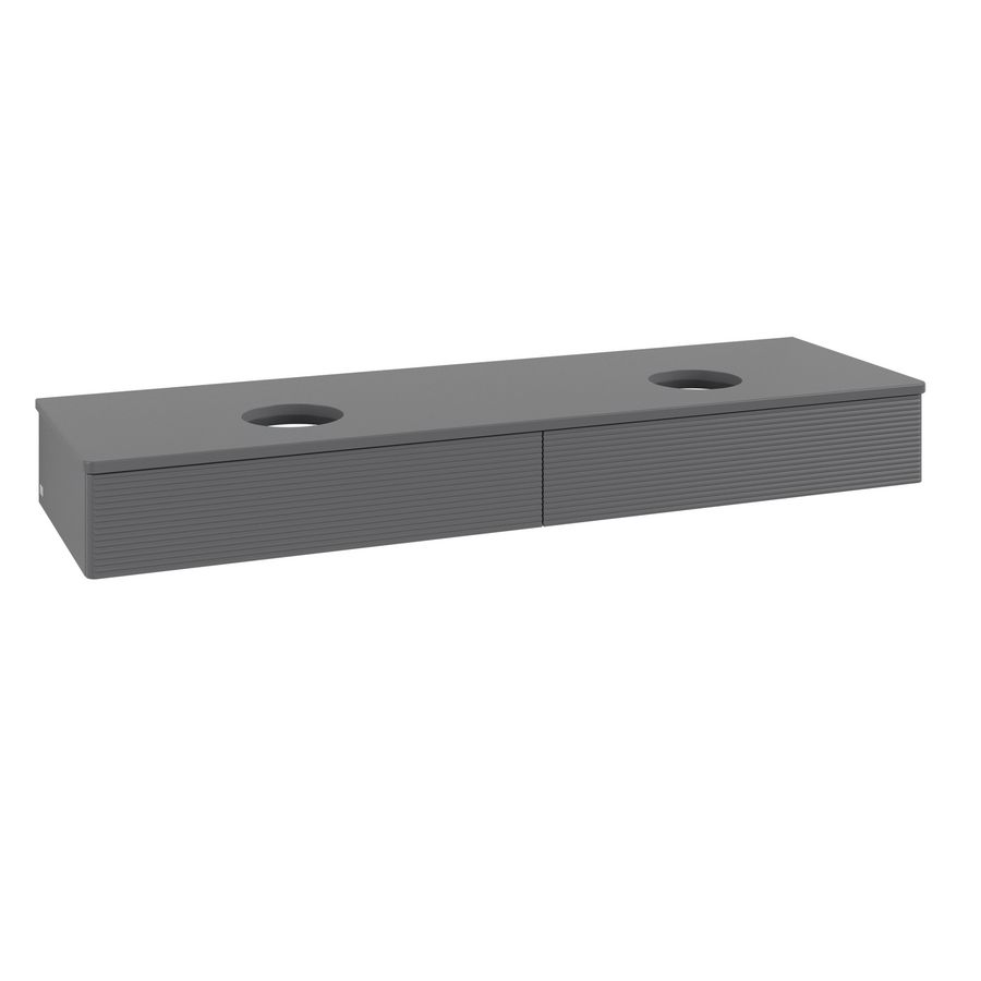 Wastafelonderkast Antao 1600x190x500mm Antr. Matt Lacquer K17110GK