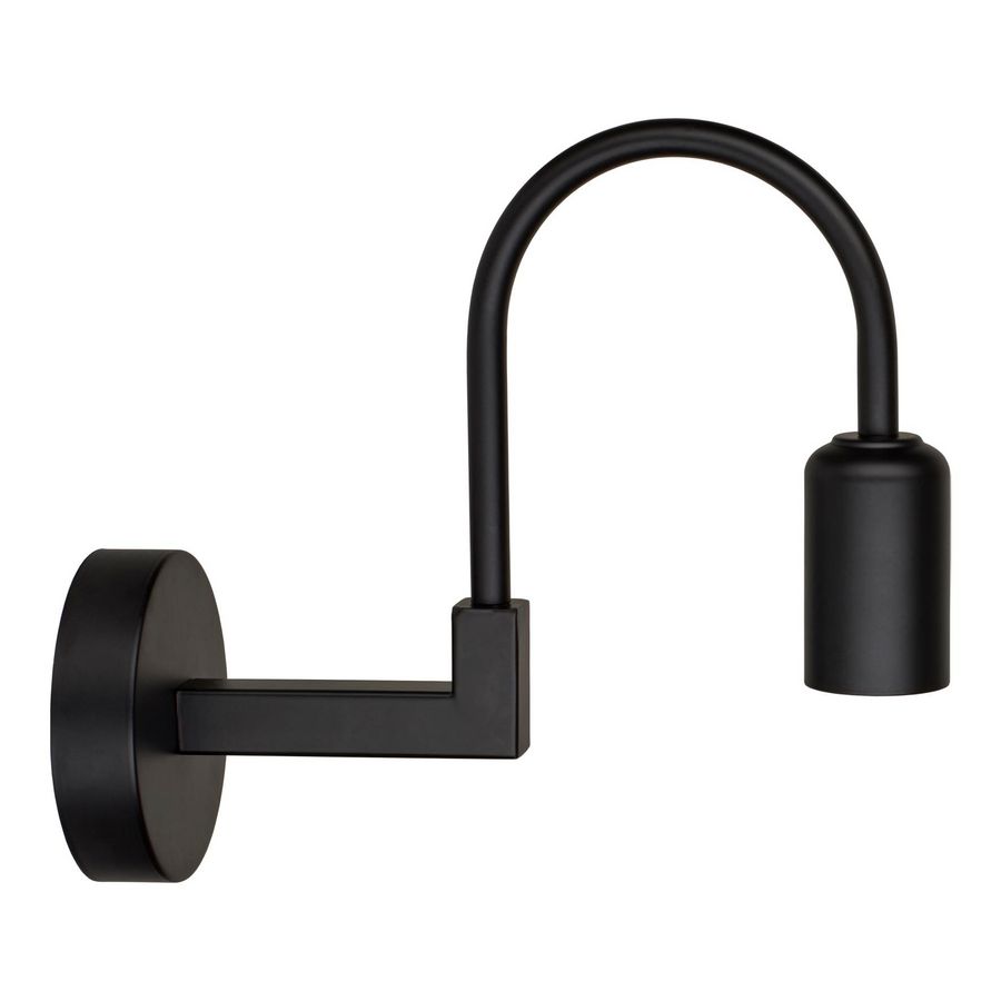 Wall Lamp Metal Arch E27 Black