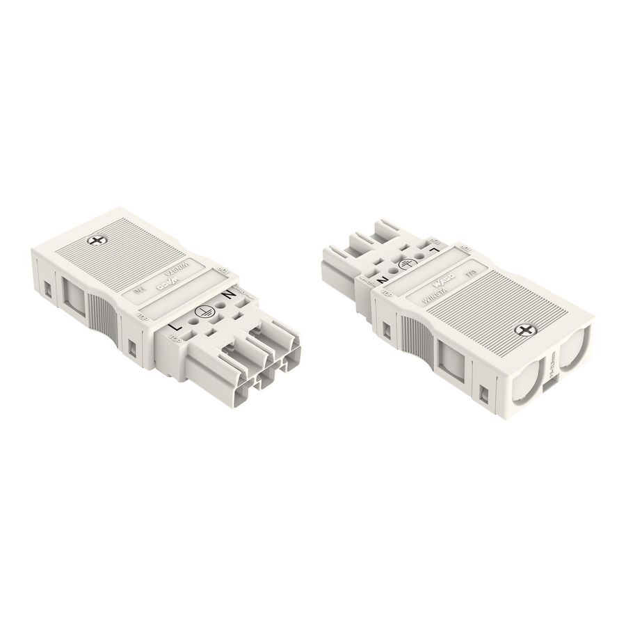 Male met trekontlastingsbeh. 3-polig 770-133 VVE=25