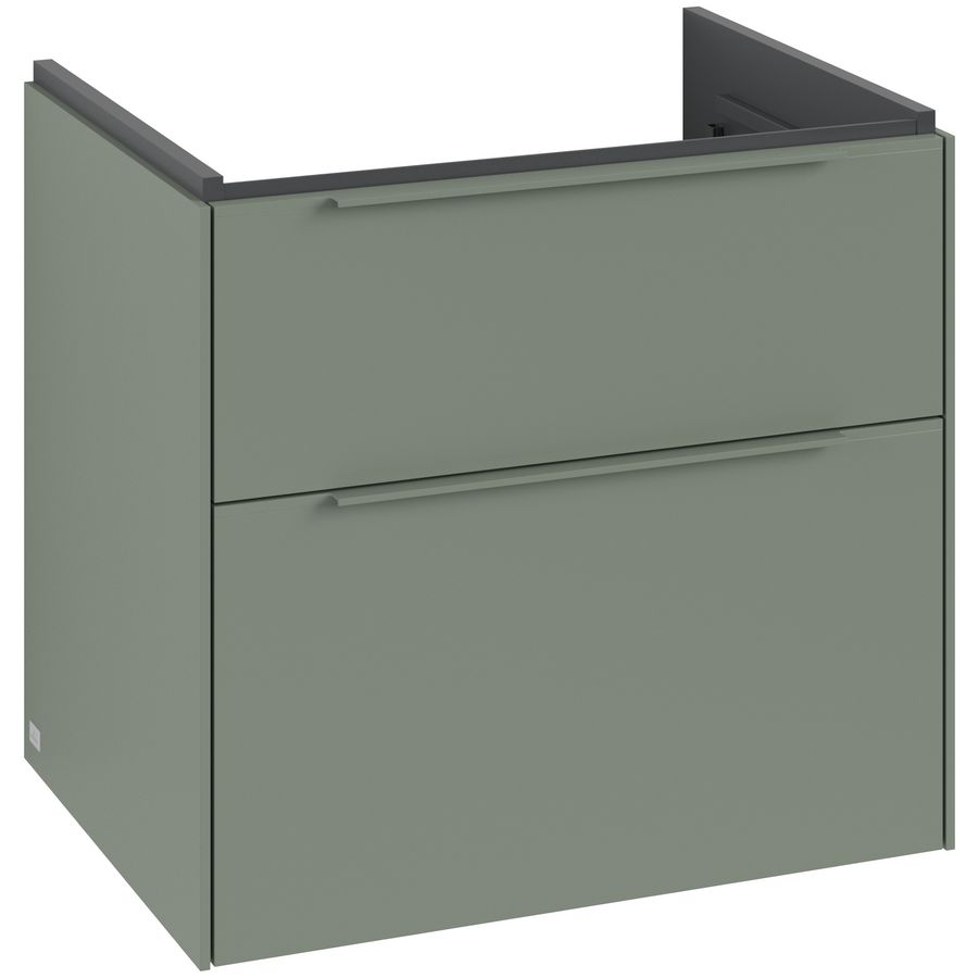 Wastafelonderkastkast SUBWAY 3.0 622x576x478mm Soft Green C576L2AF greep monochroom