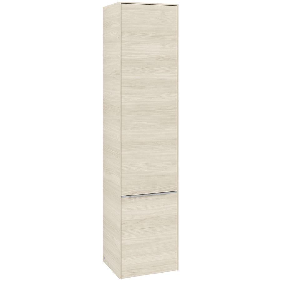 Hoge kast SUBWAY 3.0 400x1710x362mm White Oak C58600AA greep alu. glans