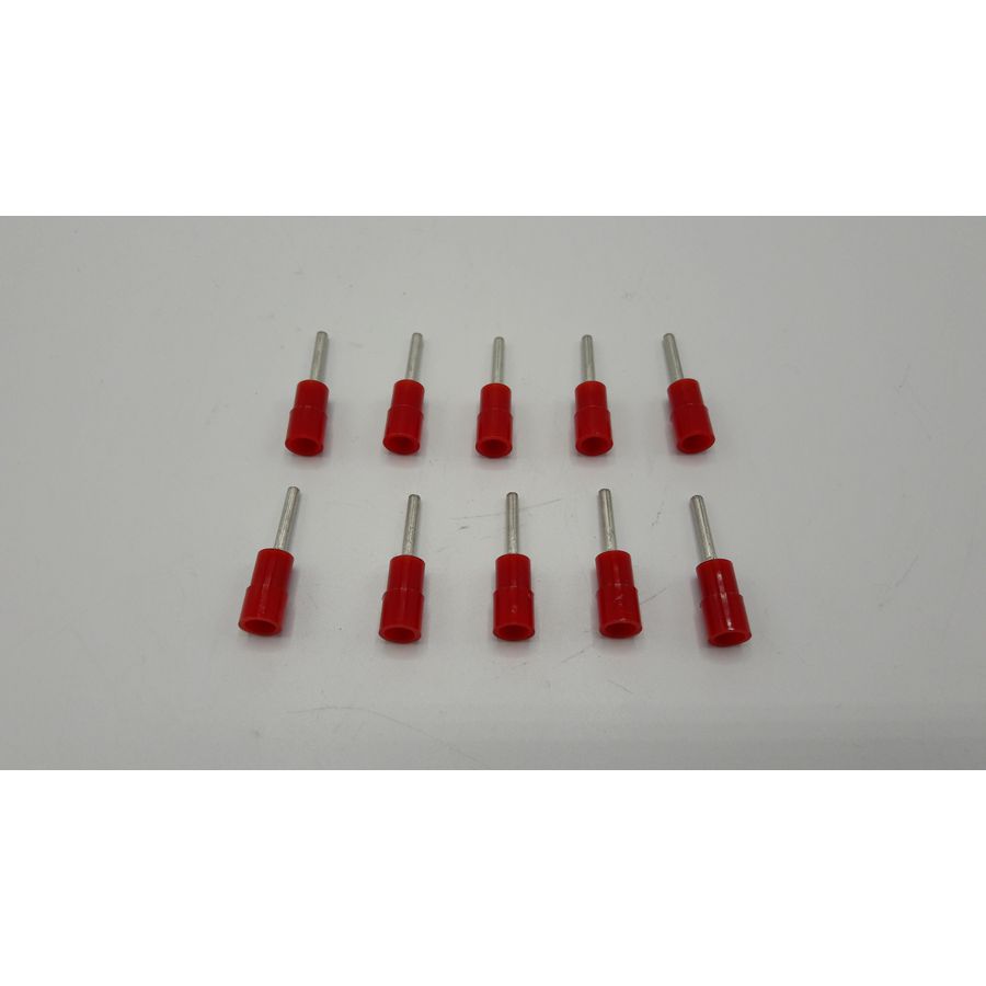 Kabelschoen stift rood geisol. S102065