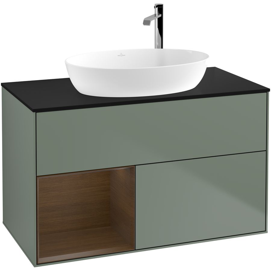 Wastafelonderkast Finion 1000x603x501mm Olive Matt Lacquer G892GNGM
