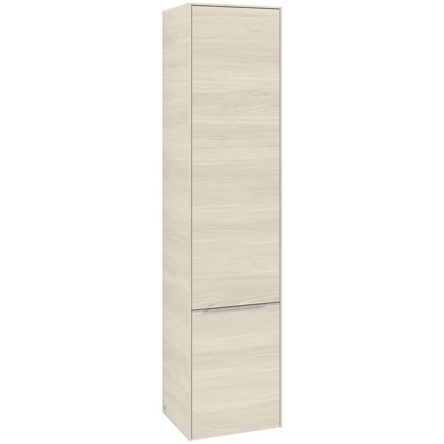 Hoge kast SUBWAY 3.0 400x1710x362mm White Oak C58700AA greep alu. glans