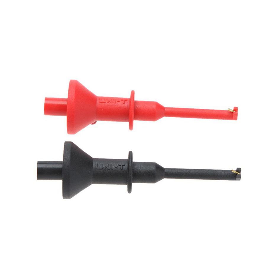 Set haakprobes (rood/zwart) met schroef aansluiting tbv UT-L