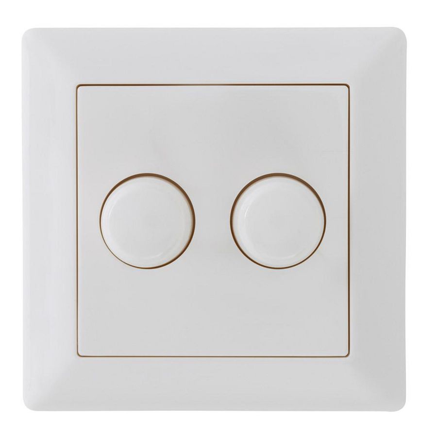 ECO-DIM ED-10005 DUO DIMMERKNOP + CP GIRA/JUNG/MERTEN