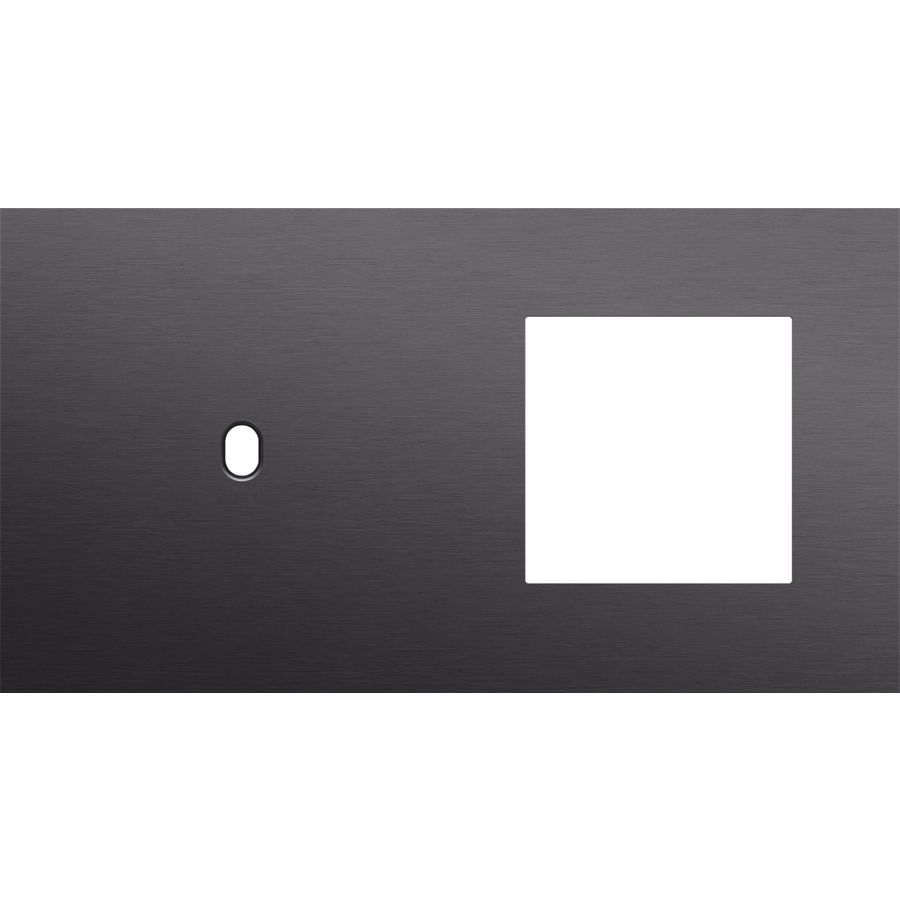 Afdekplaat 2-voud horiz. 71mm centerafst. 224-57805