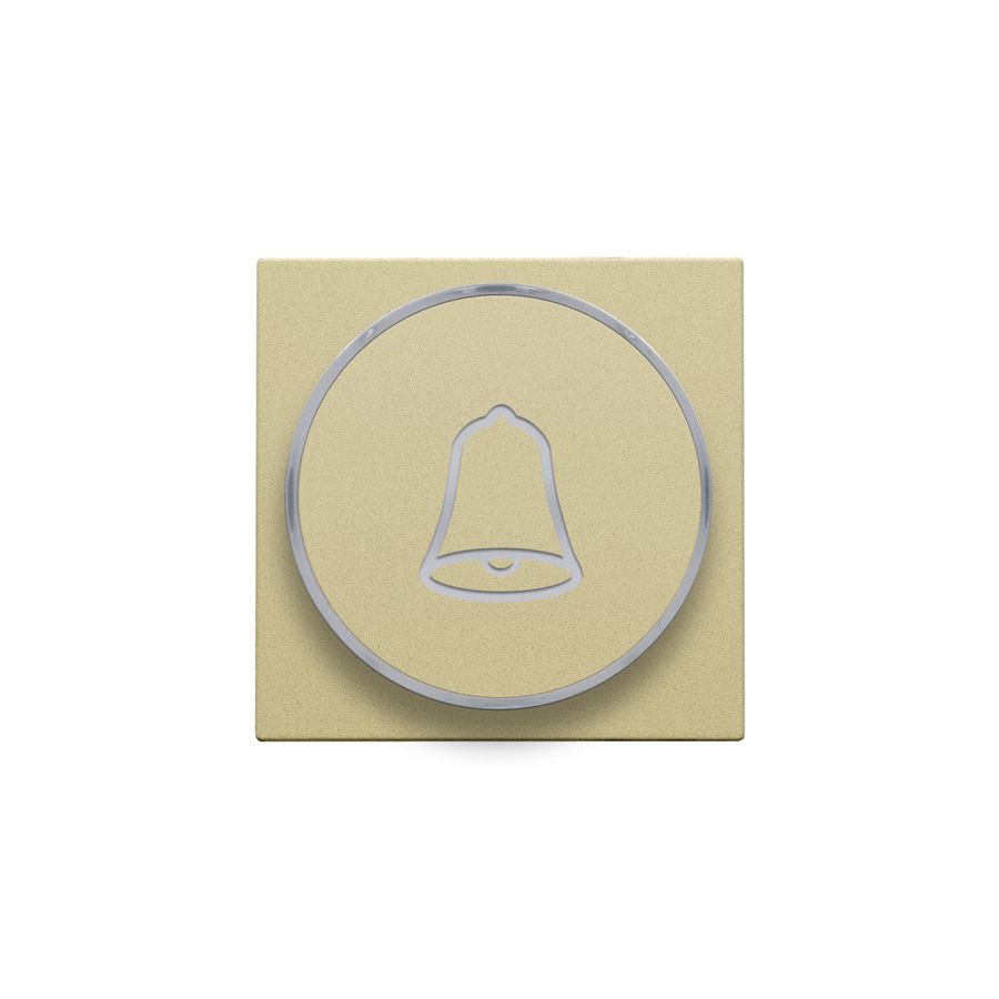 Afwerkingsset doorschijnende ring/belsymbool 6A gold coated