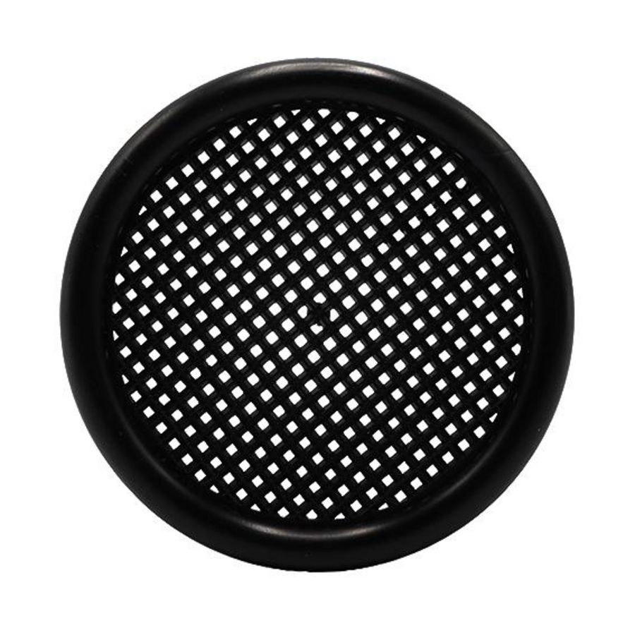 Ventilatierooster kunststof Ø56mm zwart
