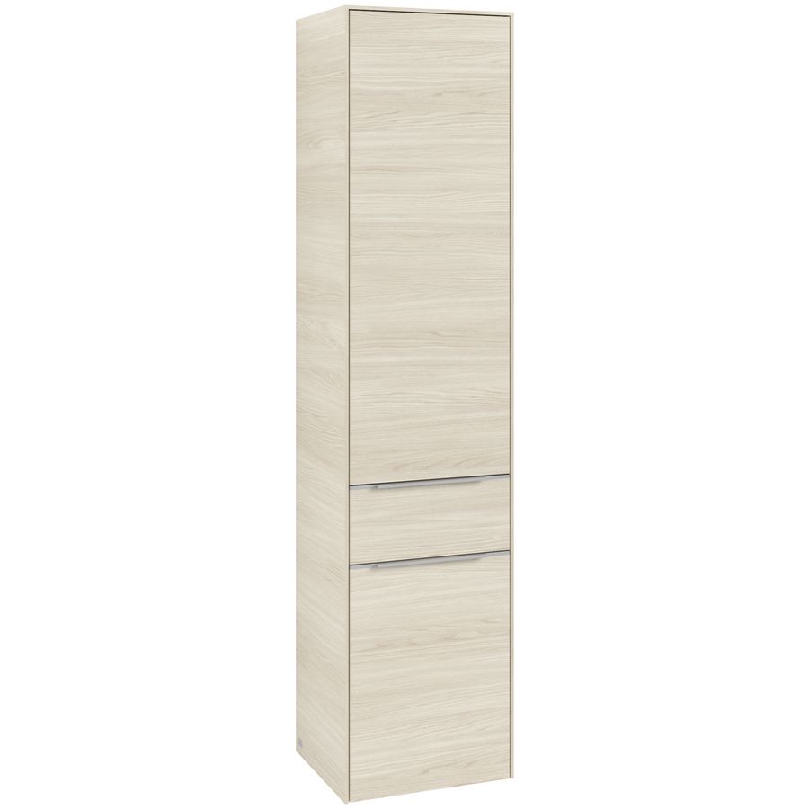 Hoge kast SUBWAY 3.0 400x1710x362mm White Oak C59000AA greep alu. glans